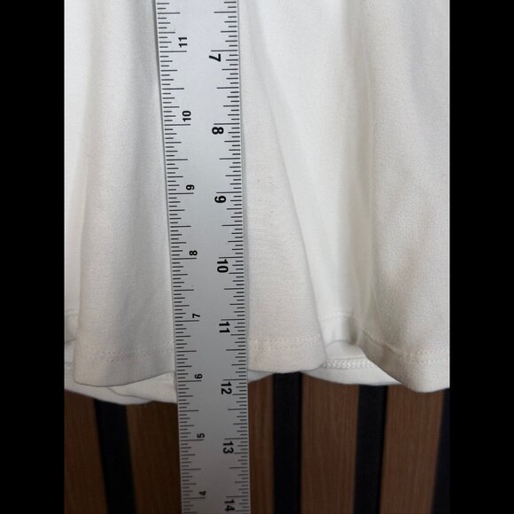 New Free People Skirt Medium Womens White Skater Lined Skort Shorts - Picture 5 of 12